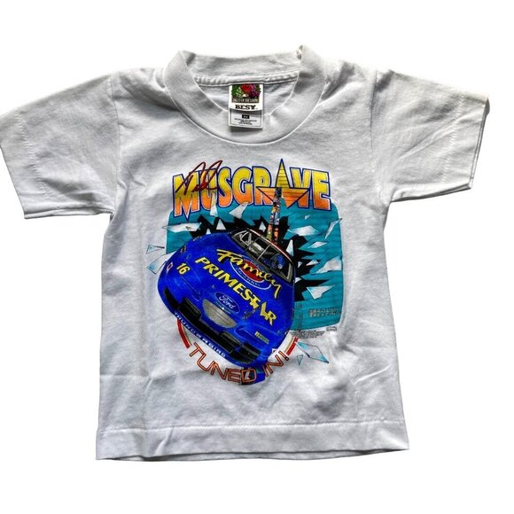 Vintage NASCAR Ted Musgrave Roush Racing T-Shirt Kid's 2-4 NICE! - Picture 1 of 6